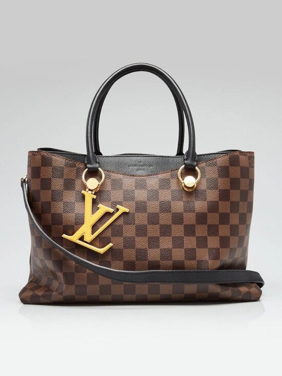 Louis Vuitton Handbags - Louis Vuitton Black Damier Canvas Riverside Tote Bag